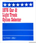1976 Ford Car & Truck Light Truck Option Selector