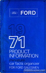 1971 Ford Product Information Organizer