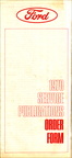 1970 Ford Service Publications order form