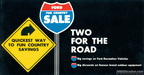 1971 'Two For the Road' Rec. Vehicles coupon book